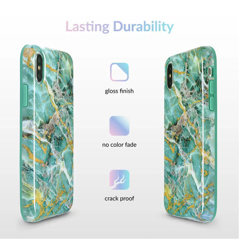 Green Emerald Marble iPhone Case