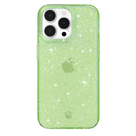 Lime Stardust Glitter iPhone Case