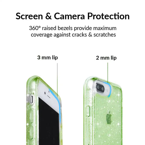 Lime Stardust Glitter iPhone Case