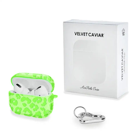 Key Lime Leopard AirPod Case
