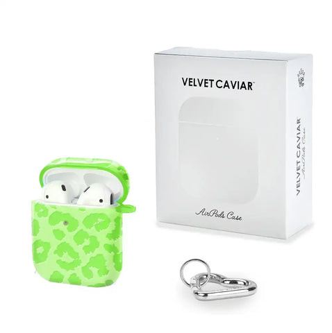 Key Lime Leopard AirPod Case