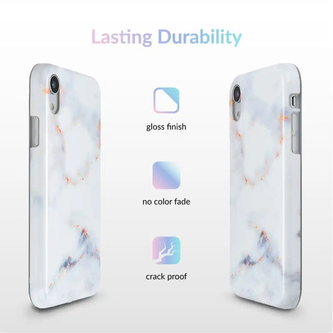 Gray Clouds Marble iPhone Case