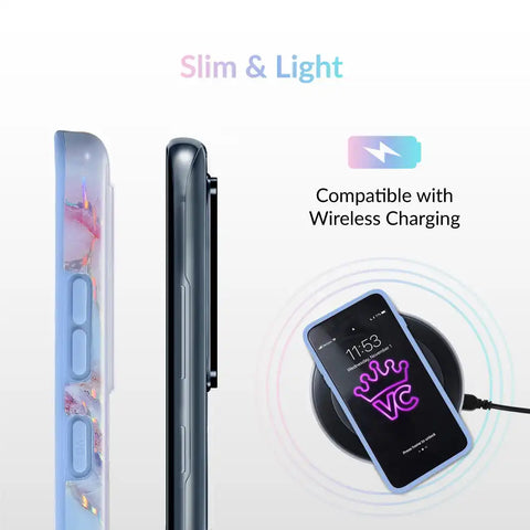 Holo Moonstone Marble Samsung Galaxy Case
