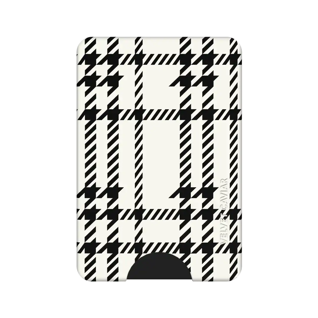Houndstooth Sweater MagSafe Wallet