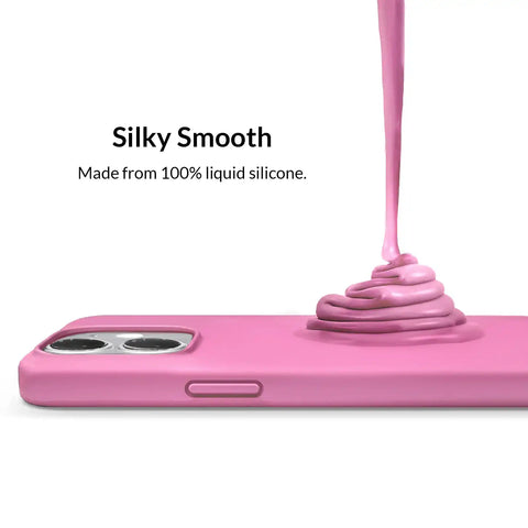 Silicone Hot Pink iPhone Case