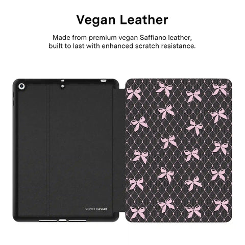 Lacy Pink Bows iPad Case