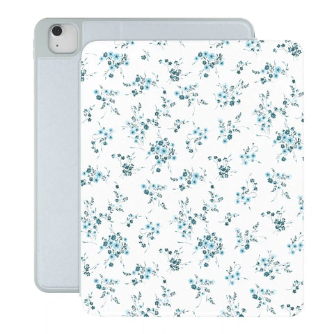 French Blue Floral iPad Case