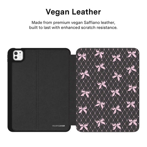 Lacy Pink Bows iPad Case