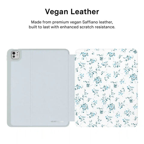 French Blue Floral iPad Case