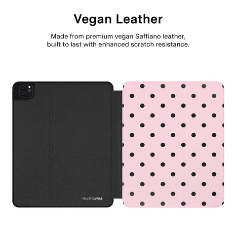 Princess Pink Polka Dot iPad Case