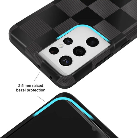 Noir Vibe Checkered Samsung Case