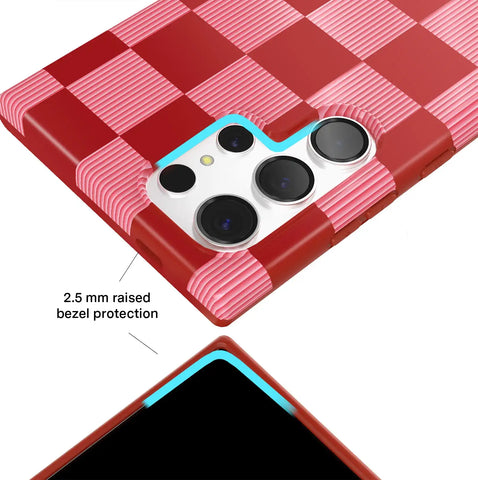 Rose Vibe Checkered Samsung Case