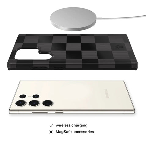 Noir Vibe Checkered Samsung Case