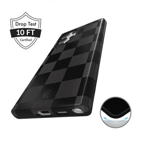 Noir Vibe Checkered Samsung Case
