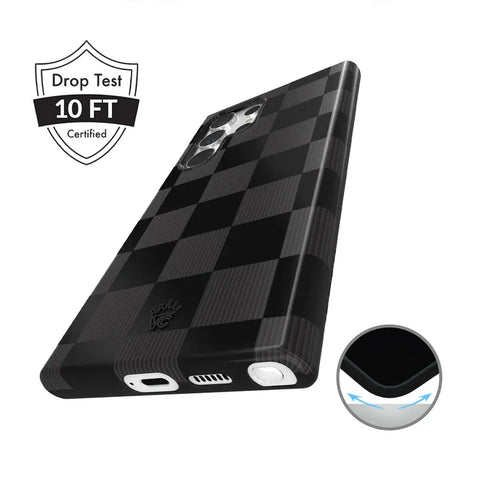 Noir Vibe Checkered Samsung Case