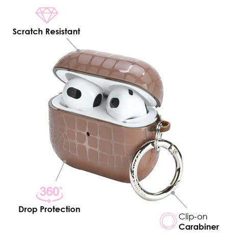 Khaki Croc AirPod Case