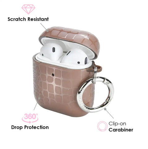Khaki Croc AirPod Case