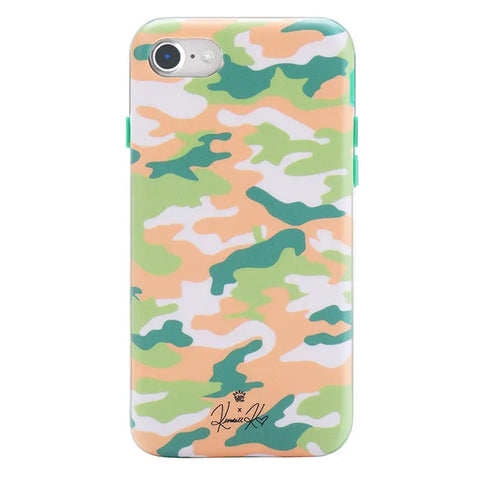 Olive Camo iPhone Case by Kendall Vertes