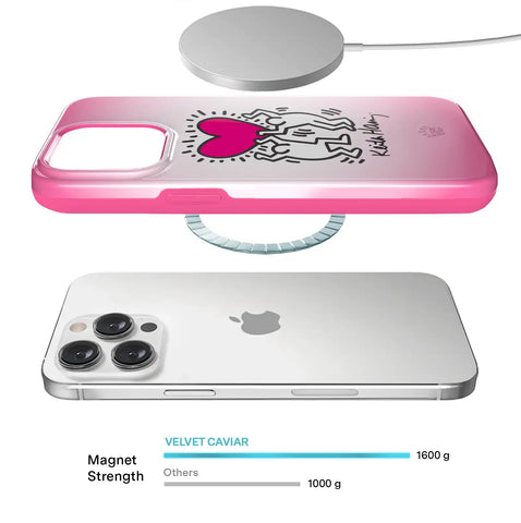 Keith Haring Pink Heart iPhone Case