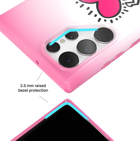 Keith Haring Pink Heart Samsung Case