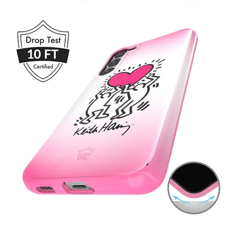 Keith Haring Pink Heart Samsung Case