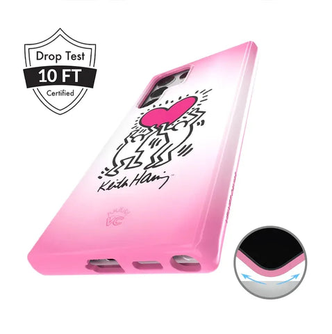 Keith Haring Pink Heart Samsung Case