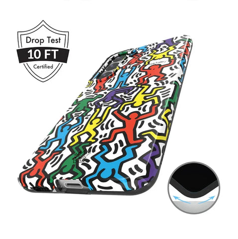 Keith Haring Rainbow Dancers Samsung Case