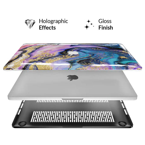 Galaxy Glitter Marble MacBook Case 2.0