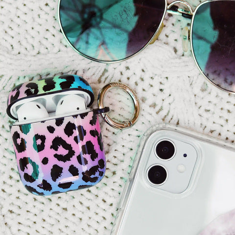 Rainbow Leopard AirPods Case
