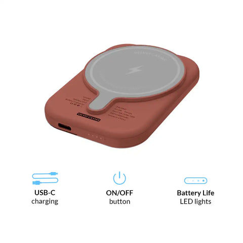 Cozy Chai Sweater Portable MagSafe Charger Power Pack