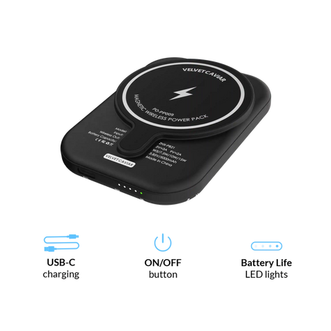 Disco Cowgirl Portable MagSafe Charger Power Pack