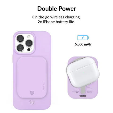 Lilac Gelato Portable MagSafe Charger Power Pack
