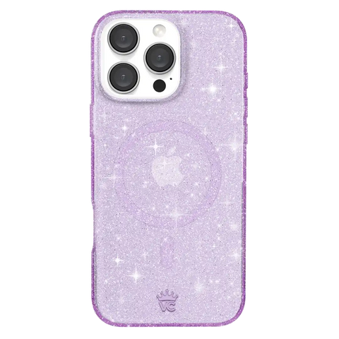 Lilac Stardust Glitter iPhone Case