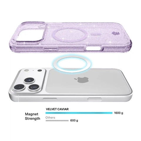 Lilac Stardust Glitter iPhone Case