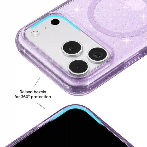 Lilac Stardust Glitter iPhone Case