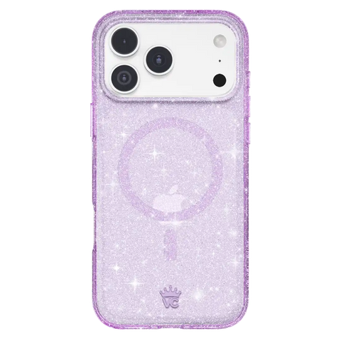 Lilac Stardust Glitter iPhone Case