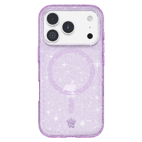 Lilac Stardust Glitter iPhone Case