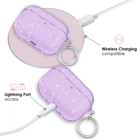 Lilac Stardust AirPod Case