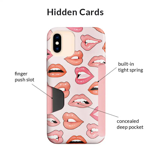 Nude Lips iPhone Wallet Case