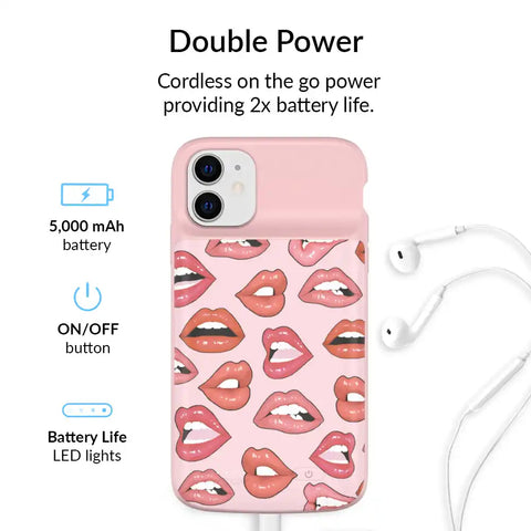 Nude Lips iPhone Charging Case