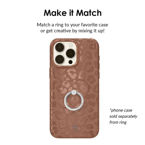 Chocolate Leopard Phone Ring