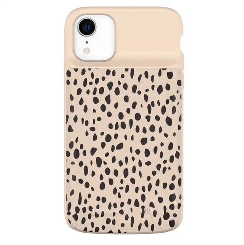 Spotted Cheetah iPhone Charging Case
