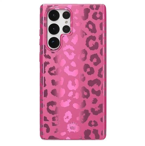 Pink Ruby Leopard Samsung Case