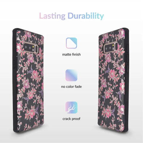 Midnight Floral Chrome Samsung Galaxy Case