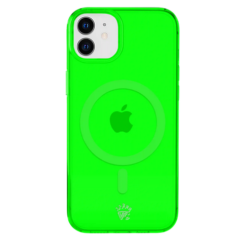 Neon Green Clear iPhone Case