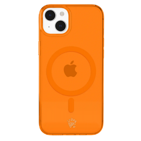 Neon Orange Clear iPhone Case