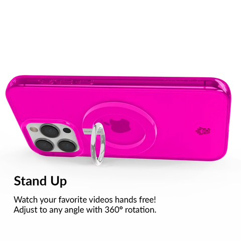 Neon Pink MagSafe Grip Ring