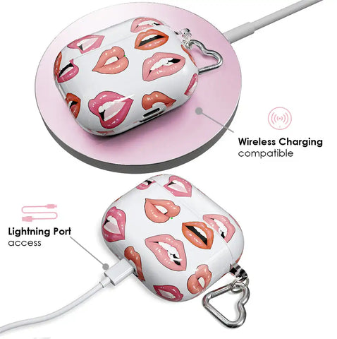 Nude Lips Airpods Case