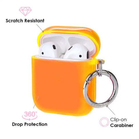 Neon Orange AirPod Case