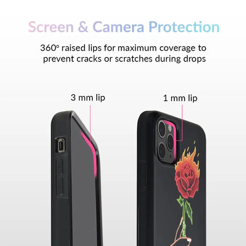 Neon Rose iPhone Case by Nessa